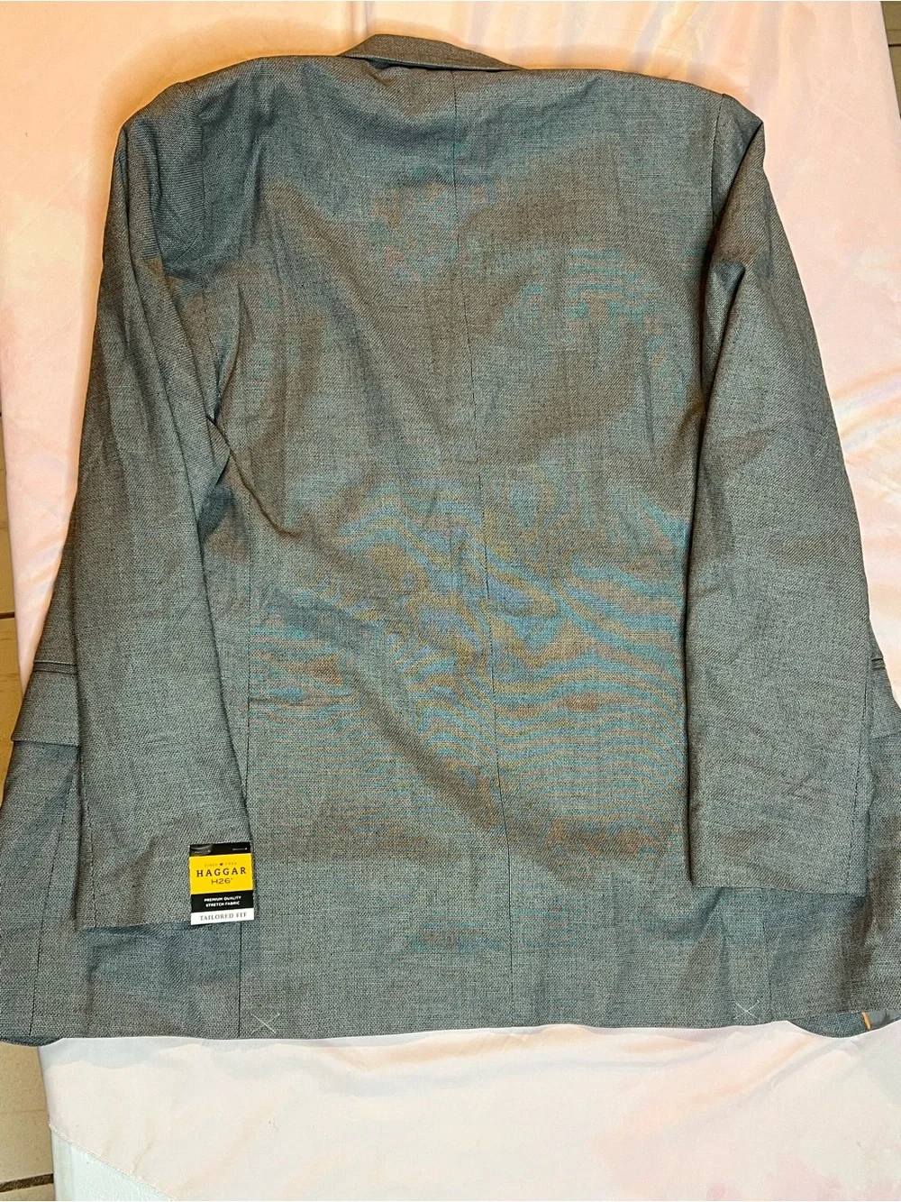 NWT Haggar H26 Men's Tailored Fit Stretch Suit Jacket - Gray 36